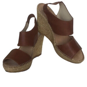 Andre Assoue Reese Leather Wedge Sandal